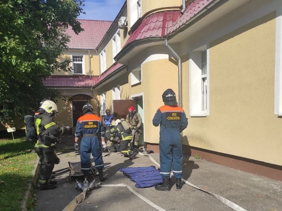 Ликвидация условного пожара прошла успешно